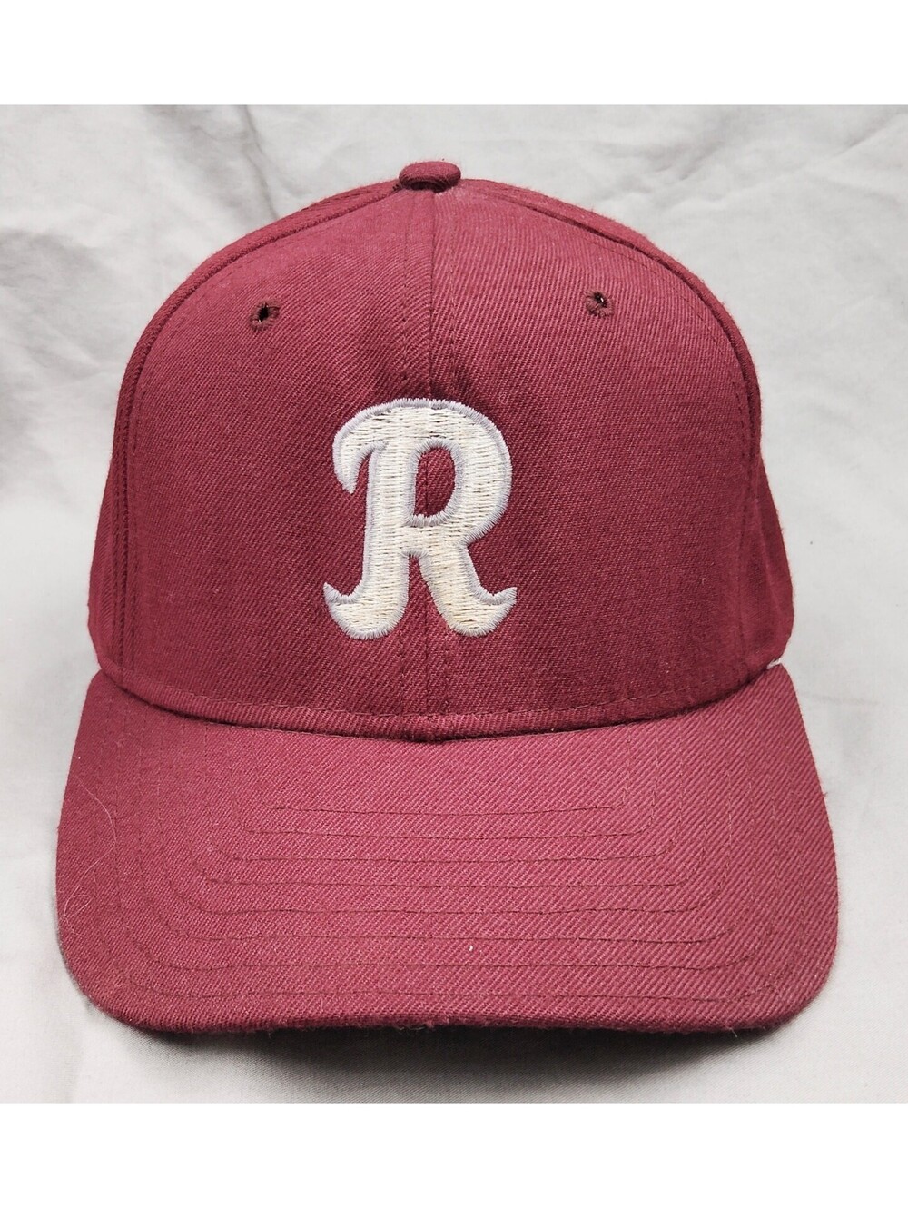 Robinson Maroons DeLong Baseball Hat 7 1/4 Fitted Made USA Vintage Cap Illinois